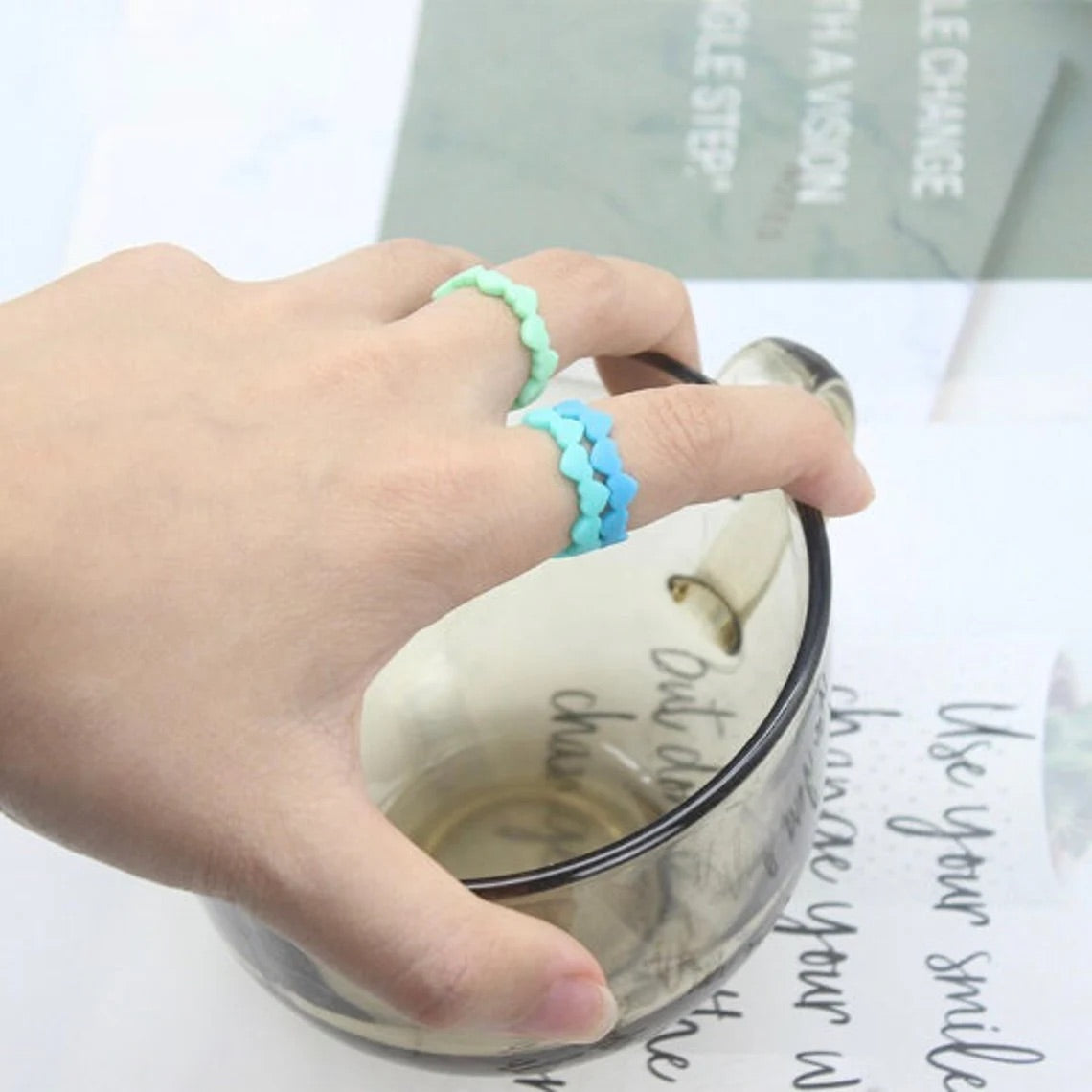 Heart Stack - White - Tomsey